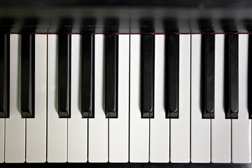 Black and white piano keys