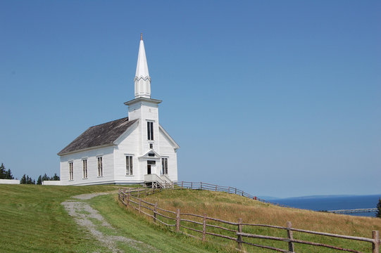 white church in canada
