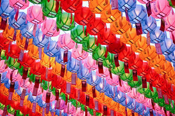 Colorful paper laterns