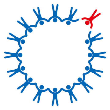 グループに加わる人物