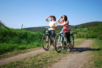 Obraz premium Radwanderung