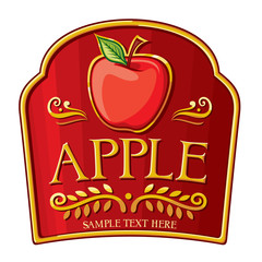 apple label design