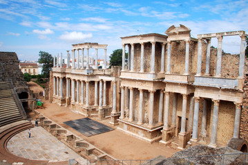 TEATRO ROMANO DE MÉRIDA. ÁNGULO VISUAL © MIKYIMAGENARTE