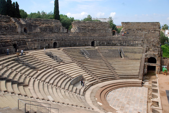 GRADER&Iacute;O DEL TEATRO ROMANO DE M&Eacute;RIDA, ESPA&Ntilde;A