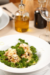 Chicken salad with avocado