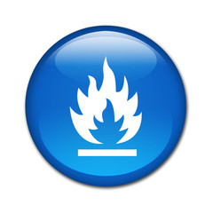 Boton brillante liquido inflamable