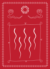 Folk art Naga Panchami (Snake Festival)