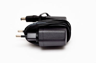 black charger with wire wound on his