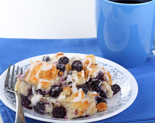 Blueberry Bread Pudding
