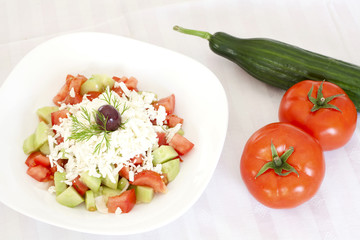 Fresh Mediterranean salad