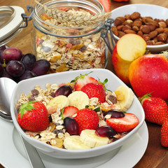 Müsli zum Frühstück