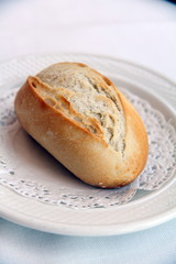 Bread on plate Resort hotel Denia Alicante Spain