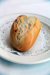 Bread on plate Resort hotel Denia Alicante
