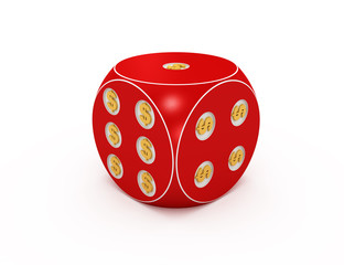 Red dice.