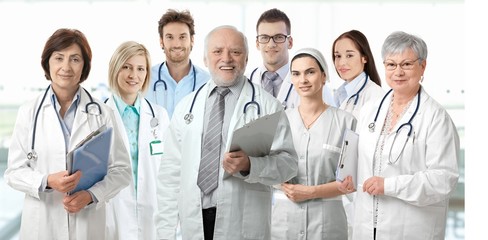 Fototapeta premium Team portrait of medical doctors