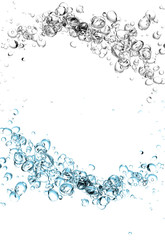 bubbles underwater - obrazy, fototapety, plakaty