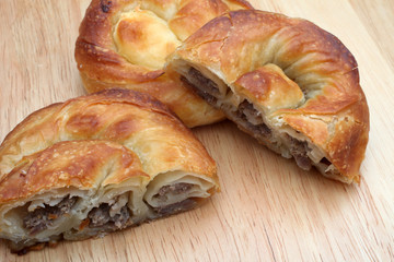 Burek, pie with meat, cheese or spinach