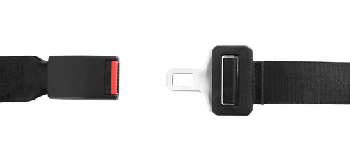 Geöffneter Anschnallgurt / freigestellt