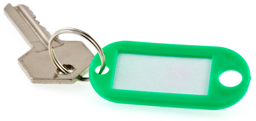 clé et porte-étiquette