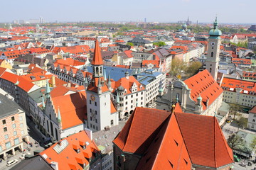 Fototapeta na wymiar Panorama von München