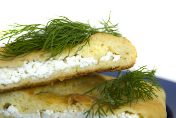 пирог с начинкой из творога