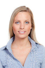 portrait einer freundlichen frau