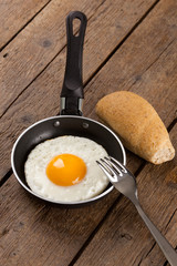 Uovo in padella con pane