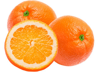orange isolated on white background