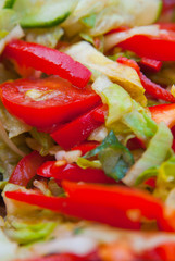 Frischer und knackiger Salat