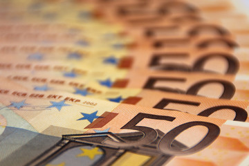 Naklejka premium Billetes de 50