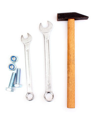 Tools isolated on white