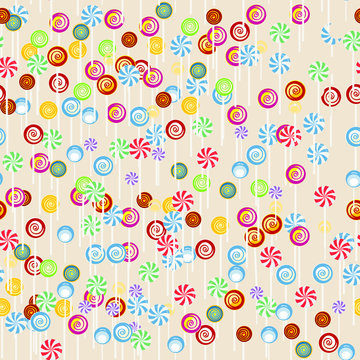 Seamless candy background