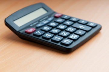 Business concept with accounting calculator