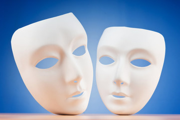 Masks with theatre concept