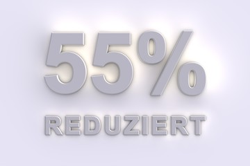 55 % reduziert