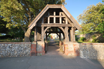 Naklejka premium lych gate made with old oak