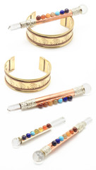 Chakra Wands and Om Bracelet