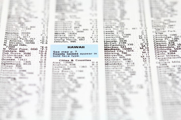 Obraz premium Hawaii - list with selective focus