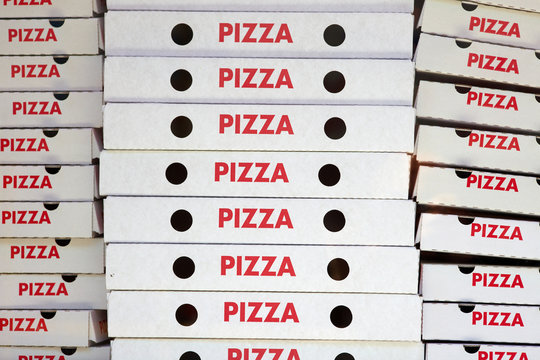 Viele Pizzakartons