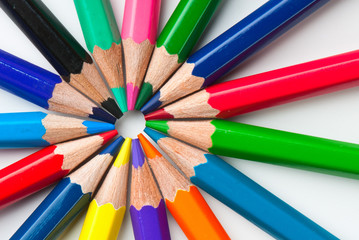 Naklejka premium color pencil