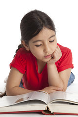 Girl reading a book