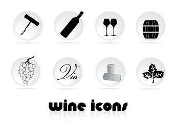 icônes vin