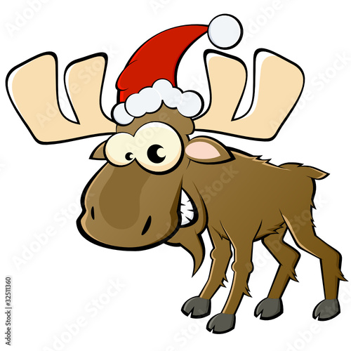 "elch weihnachten cartoon" Stockfotos und lizenzfreie Vektoren auf 