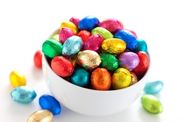 Fototapeta na wymiar chocolate eggs