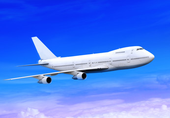 plane is landing in sky