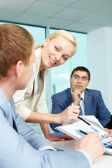 Fototapeta premium Explanation moment