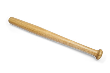 Baseball bat isolated over a white background
