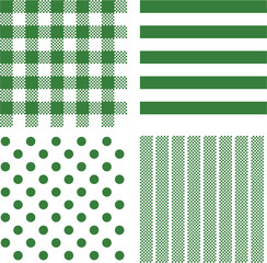 シンプルパターンセット　グリーン