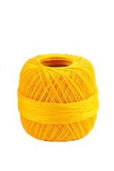 Yellow cotton spool