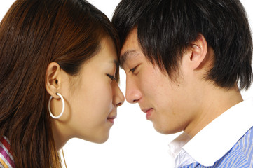 asian  young couple
